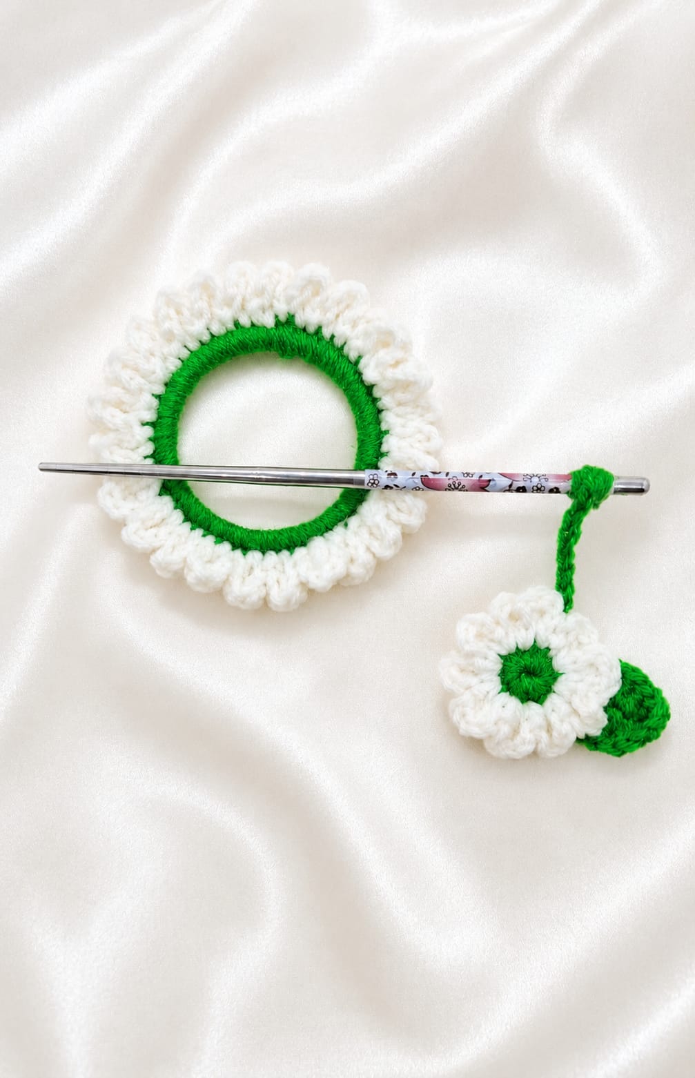 Crochet Hair Bun Pin
